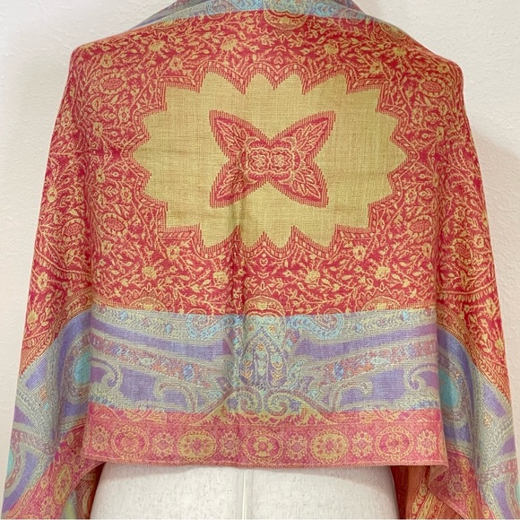 Collection Eighteen Paisley Shawl Scarf - Picture 6 of 11